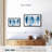 " Blue Grunge Feathers Canvas Print "-101455694