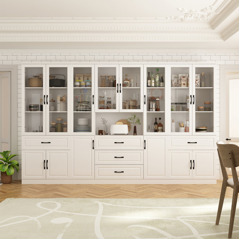 78.7"H Large Pantry Cabinet Sideboard Buffet Table