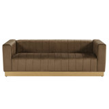 Rosio Foxy Velvet Sofa  Fully Assembled