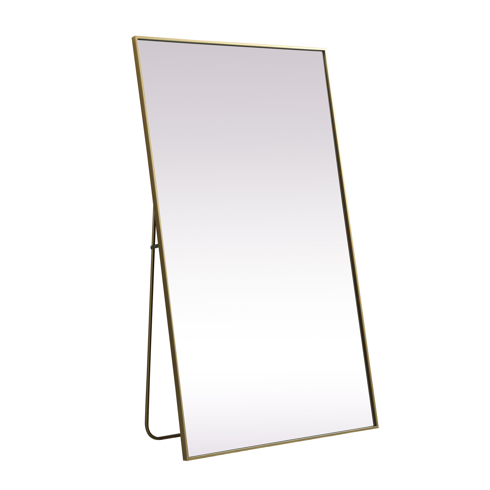 Sabine Full-Length Mirror, 60" x 36", Brass