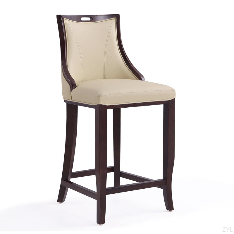 Tabouret de bar Emperor, Crème, crème