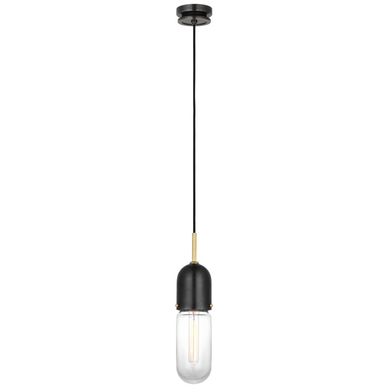 Junio 1 - Light Pendant, Bronze/Brass, Clear