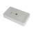 24"X14" White Ceramic Rectangular Vessel Bathroom Sink