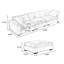 Coussin modulaire blanc en polyester-1411495974