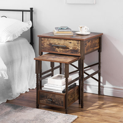 Annchen 19.7'' W Metal Nightstand