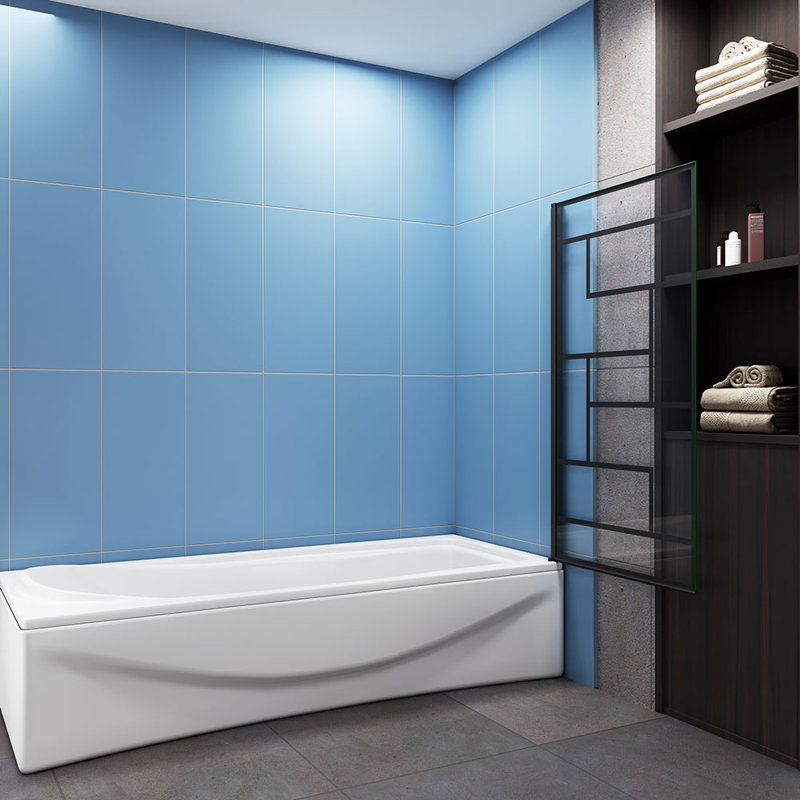 Nortrun 800mm W x 1400mm H Decorative Wall Panel with Glass