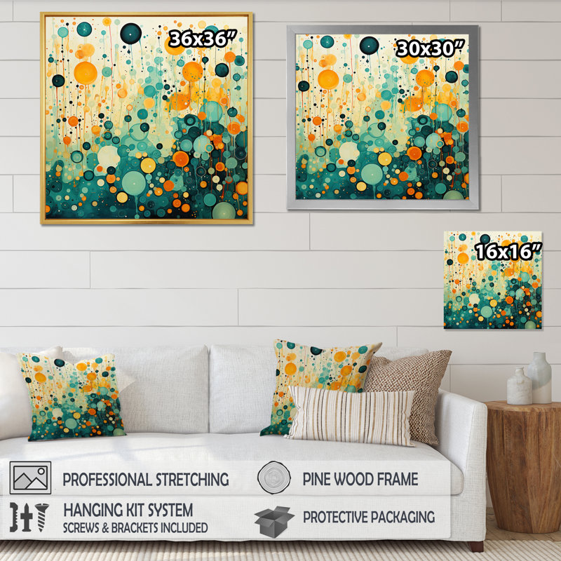 Retro Remix II - impression, Toile tendue, H 16 po x l 16 po x P 1 po