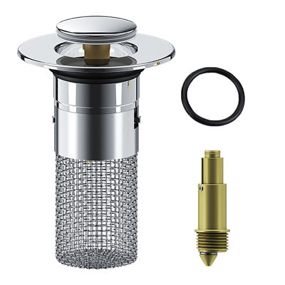 floor drain Hair Catcher Bathroom Sink Bathroom Sink Stopper Strainer With Removable Stainless Steel Filter Basket Hair Catcher-Universal Basin Sink Plug Replac