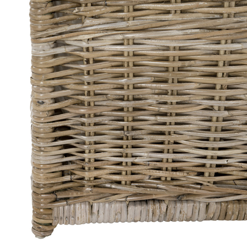 Caden Wicker Trunk, Natural, 26.6" H x 35.5" W x 22.4" D