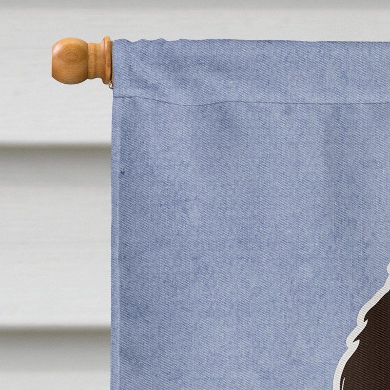 Polyester 2 côtés 40 x 28 po welcome drapeau maison, Petit basset griffon vendéen
