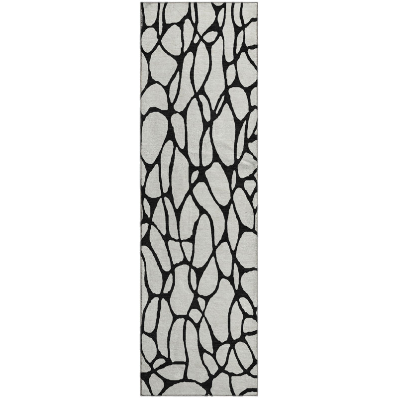 Premium Machine Washable Colmenero AMF1023 Geometric Rug, Runner 2'3" x 7'6"