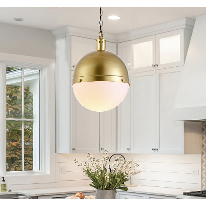 Lampe pour îlot de cuisine 1 lumière Torino, Blanc