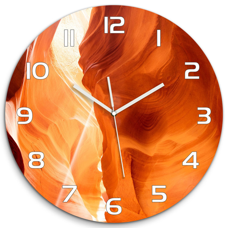 Jewelean Glass Wall Clock
