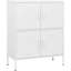 Armoire de rangement en acier blanc