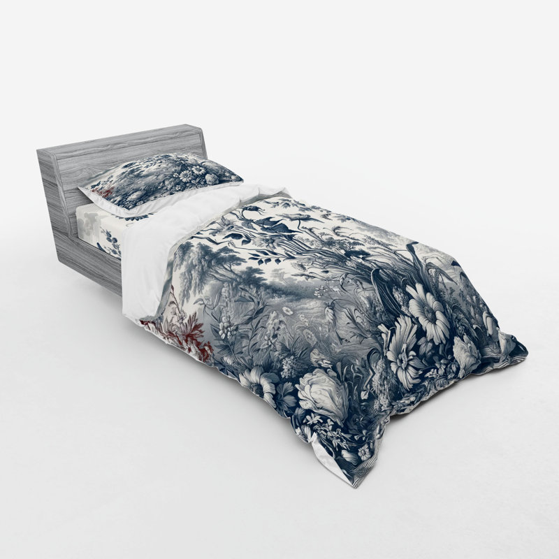 Ensemble de literie Ambesonne, Housse de couette simple très longue + 2 pièces