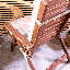 Geometric Outdoor High Back Seat Pad-1650485866
