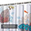 Rideau de douche blanc imperméable, rideaux de douche pour la salle de bain avec 12 crochets-130015110