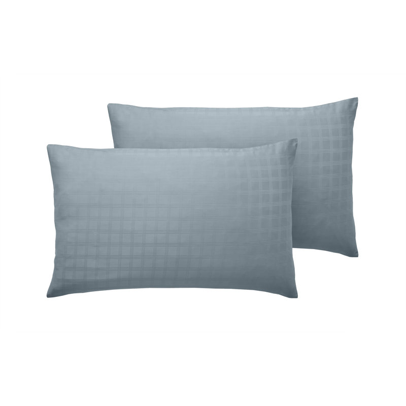 Florance 100% Cotton Pillowcase, Smoky Blue