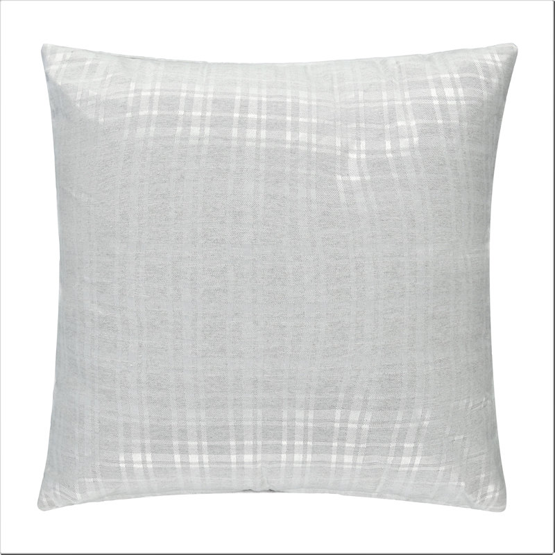 Housse de coussin carré, gris, 18 po x 18 po