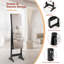 Wanetta Jewellery Cabinet with Mirror Jewelry Armoire-461317493
