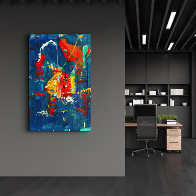 Peinture murale élégante en verre trempé | 100% verre trempé, épaisseur: 0,16 pouce | Imprimé UV pour des couleurs éclatantes et une durabilité | Parfait pour la décoration intérieure et l'esthétique moderne