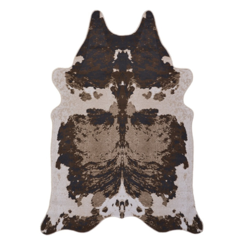 5 Ft X 7 Ft Area Rug (18), Brown/Ivory