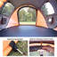 Tente de camping 2 personnes noire + orange Pop Up