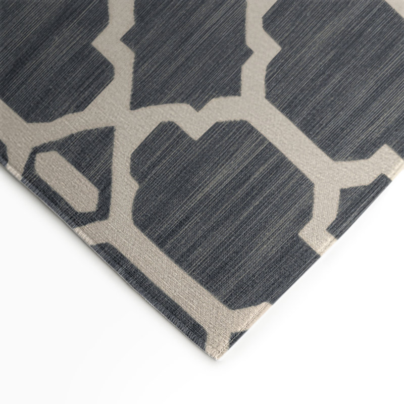 Tapis gris intérieur et extérieur Trellis, Rectangulaire 3 pi x 5 pi
