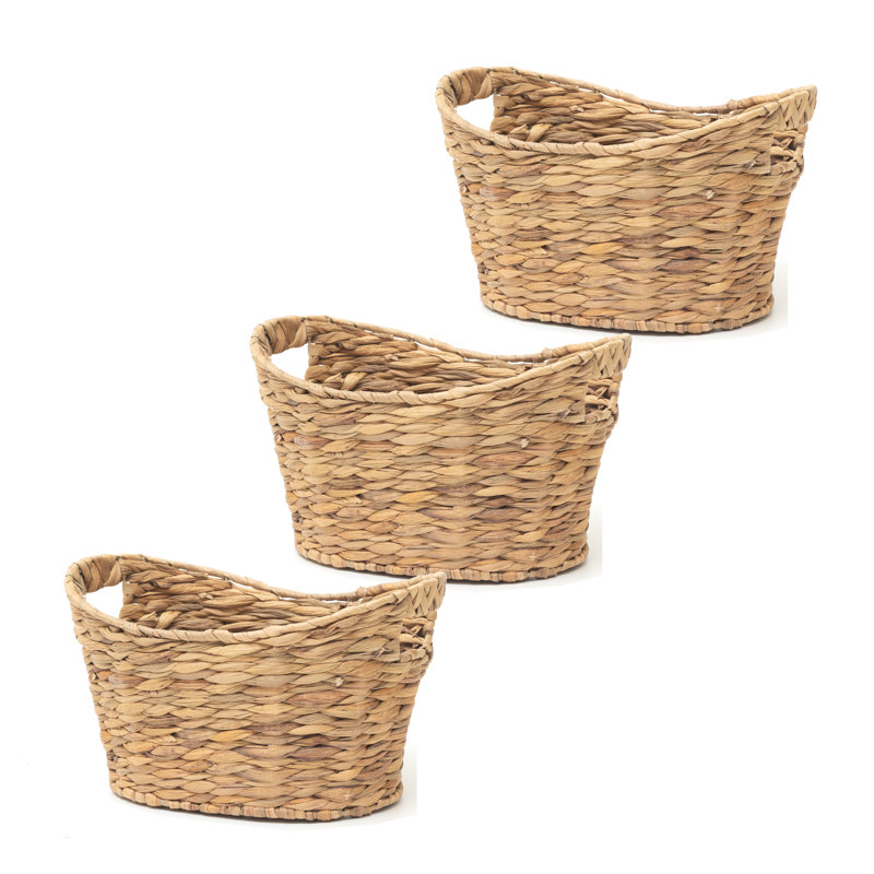 Panier en fibre naturelle My Home My Living, 8" H x 13" W x 10" D
