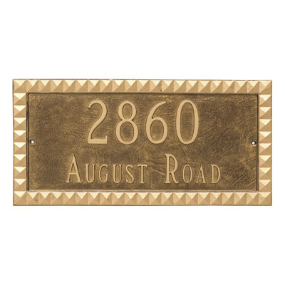 Plaque d’adresse murale sur 2 lignes cairo