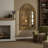 Vintage Arched Window Wall Mirror With Openable Shutters, Decorative Accent Mirror For Home-124569825-124569826