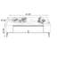 Table basse rectangulaire en bois manufacturé