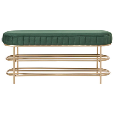100% Polyester Upholstered Storage Bench