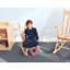 Chaise berçante en bois pour enfant