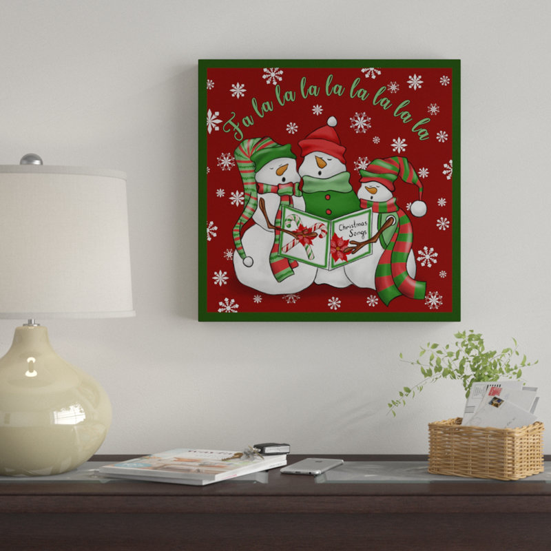 « christmas chansons snows », reproduction d’impression sur toile tendue, H 18 po x l 18 po x P 2 po