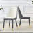 A Modern Dining Chair With Pu Leather Backrest And Metal Legs, Suitable For Kitchens, Bedrooms, And Offices-1166901055-1166901042