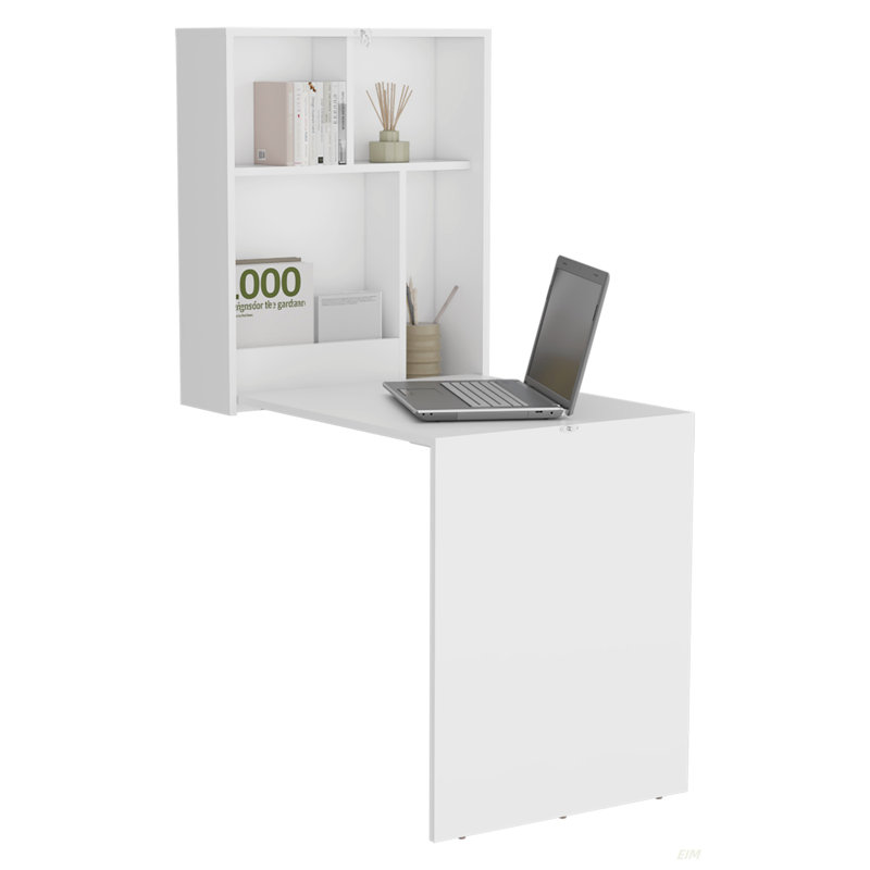 33" Wide  X  23" Deep Folding Table With Four Shelves, Floating Table, Retractable Table, Floating Desk, Ironing Table(Desk)