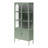 Chloe Tall Metal Display Cabinet with 2 Arched Glass Doors-106273615