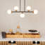 Lustre en métal 5 lumières Eldina, noir mat-263099896