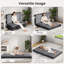 Tri-Fold 6 po matelas en mousse à mémoire de forme, matelas de futon pliable dans une boîte de soutien supplémentaire, matelas escamotable pliable portable avec housse lavable et amovible-2086800802