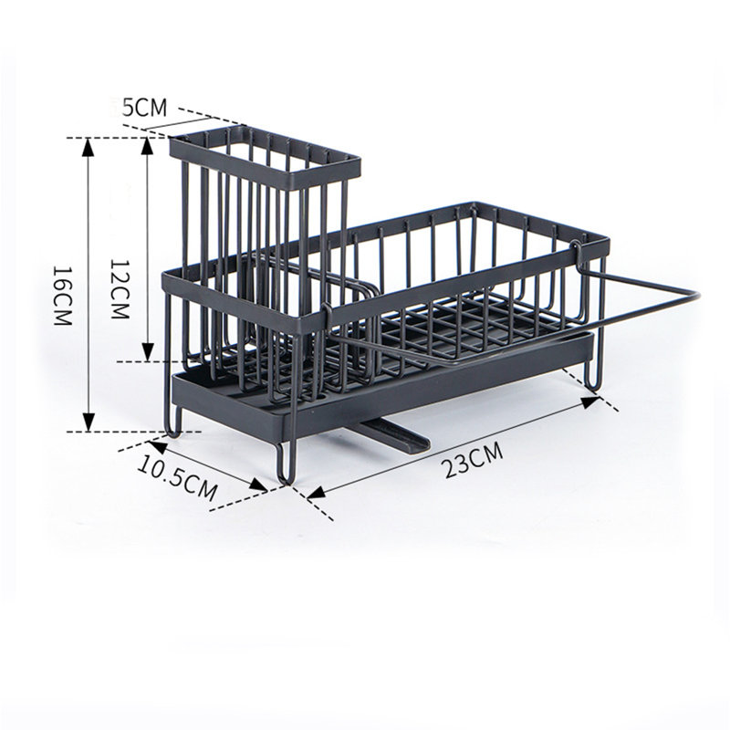 Sponge Holder For Kitchen Sink (black)