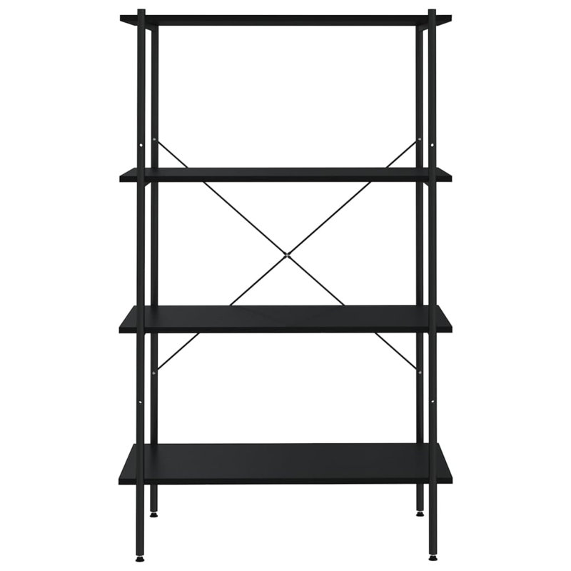 Luxullian 80cm W Steel Shelving Unit, Black