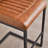 Upholstered Bar Stool With Sturdy Black Metal Frame For Kitchen Island, Living Room & Pub(Set Of 2)-1805382589