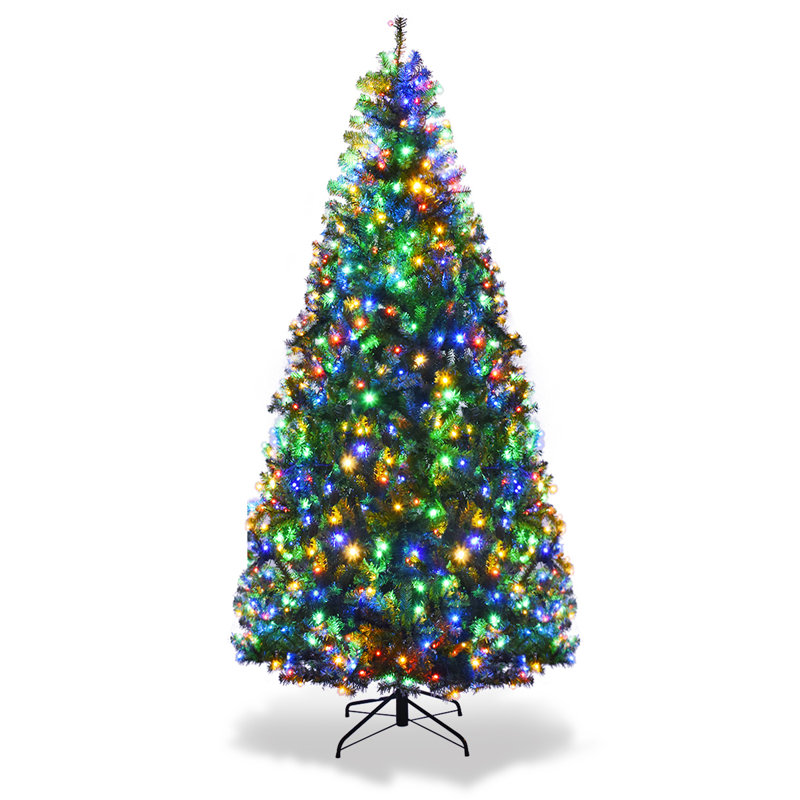 Lighted Artificial Fir Christmas Tree, 210cm H