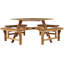  Ensemble De Table De Pique-nique En Bois 5 Pièces Brasstown
