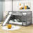 Twin Over Twin Wooden Standard Bunk Bed with Slide-324715818