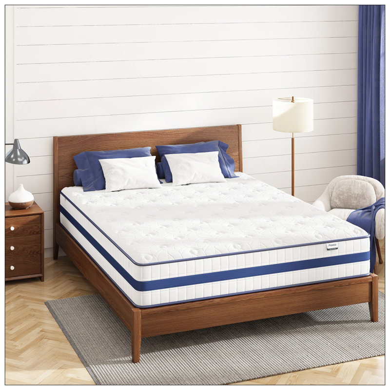 Mattress, Hybrid Mattresses In A Box Pressure Relief & Supportive, Cooling Memory Foam & Individually Pocket Coils For Motion Isolation, Luxury Mattress