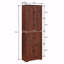 Armoire de rangement, armoire de rangement 8 portes, haute avec portes et 4 tablettes, mur-1463221877