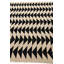 Tapis noir et blanc Ponce