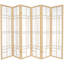 70.25" x 70" Eudes Shoji 5 Panel Room Divider-1667638485-1733723574